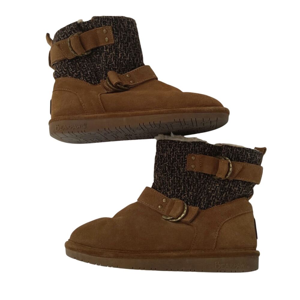Bearpaw women's Nova boot Hickory suede/leather size 7. Outdoors, comfort,